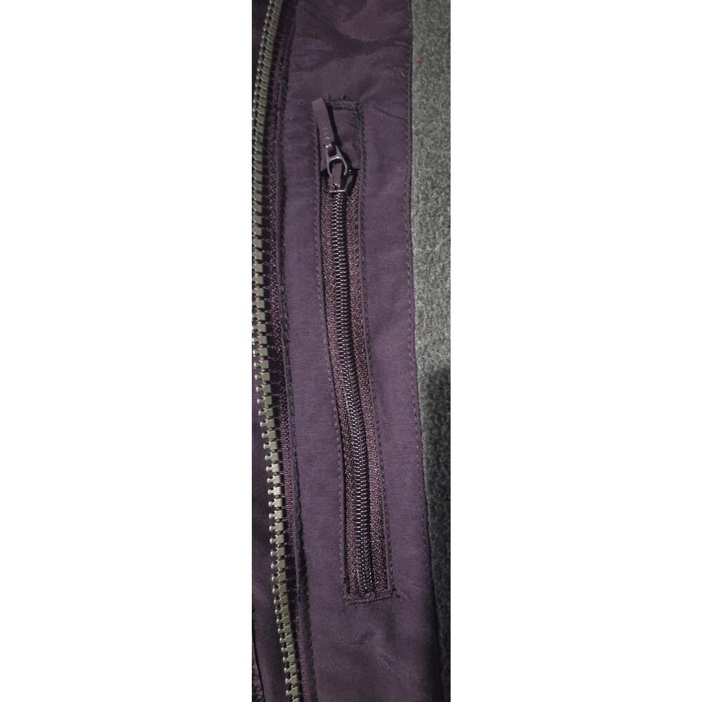 Lands' End Squall Breathable Waterproof Zip Parka Purple Hooded SZ L-Tall/14-16 - Picture 11 of 11